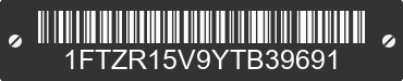 2000 FORD Ranger 1FTZR15V9YTB39691 VIN decoded