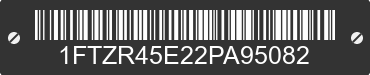 2002 FORD Ranger 1FTZR45E22PA95082 VIN decoded