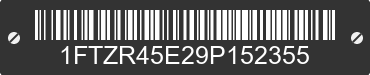 2009 FORD Ranger 1FTZR45E29P152355 VIN decoded