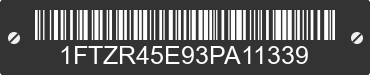 2003 FORD Ranger 1FTZR45E93PA11339 VIN decoded