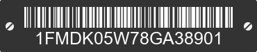 2008 FORD Taurus X 1FMDK05W78GA38901 VIN decoded