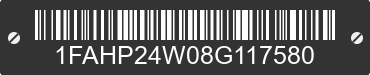 2008 FORD Taurus 1FAHP24W08G117580 VIN decoded