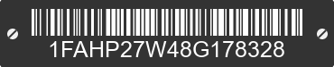 2008 FORD Taurus 1FAHP27W48G178328 VIN decoded