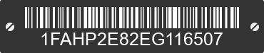 2014 FORD Taurus 1FAHP2E82EG116507 VIN decoded