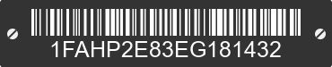 2014 FORD Taurus 1FAHP2E83EG181432 VIN decoded