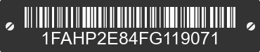 2015 FORD Taurus 1FAHP2E84FG119071 VIN decoded