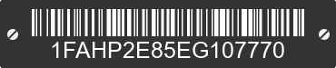 2014 FORD Taurus 1FAHP2E85EG107770 VIN decoded