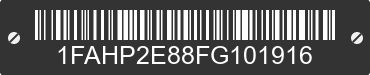 2015 FORD Taurus 1FAHP2E88FG101916 VIN decoded