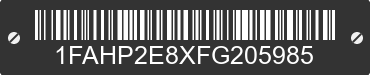 2015 FORD Taurus 1FAHP2E8XFG205985 VIN decoded