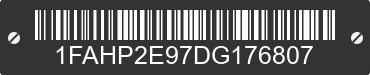 2013 FORD Taurus 1FAHP2E97DG176807 VIN decoded