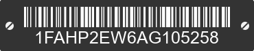 2010 FORD Taurus 1FAHP2EW6AG105258 VIN decoded