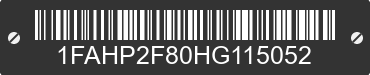 2017 FORD Taurus 1FAHP2F80HG115052 VIN decoded