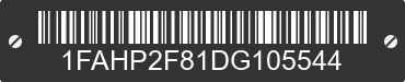 2013 FORD Taurus 1FAHP2F81DG105544 VIN decoded