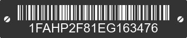 2014 FORD Taurus 1FAHP2F81EG163476 VIN decoded
