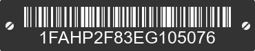 2014 FORD Taurus 1FAHP2F83EG105076 VIN decoded