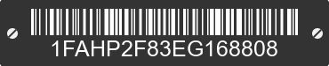 2014 FORD Taurus 1FAHP2F83EG168808 VIN decoded