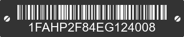 2014 FORD Taurus 1FAHP2F84EG124008 VIN decoded