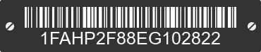 2014 FORD Taurus 1FAHP2F88EG102822 VIN decoded