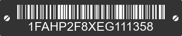 2014 FORD Taurus 1FAHP2F8XEG111358 VIN decoded