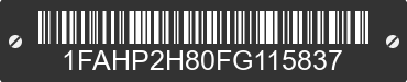 2015 FORD Taurus 1FAHP2H80FG115837 VIN decoded