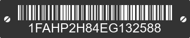 2014 FORD Taurus 1FAHP2H84EG132588 VIN decoded