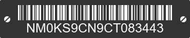 2012 FORD Transit Connect NM0KS9CN9CT083443 VIN decoded