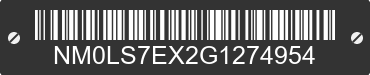 2016 FORD Transit Connect NM0LS7EX2G1274954 VIN decoded