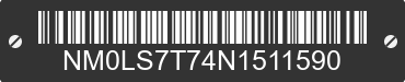 2022 FORD Transit Connect NM0LS7T74N1511590 VIN decoded