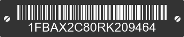 2024 FORD Transit 1FBAX2C80RK209464 VIN decoded