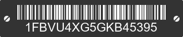 2016 FORD Transit 1FBVU4XG5GKB45395 VIN decoded