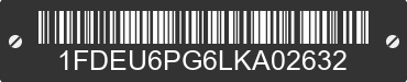 2020 FORD Transit 1FDEU6PG6LKA02632 VIN decoded