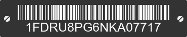 2022 FORD Transit 1FDRU8PG6NKA07717 VIN decoded