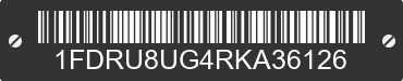 2024 FORD Transit 1FDRU8UG4RKA36126 VIN decoded