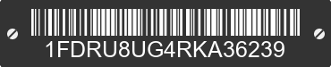 2024 FORD Transit 1FDRU8UG4RKA36239 VIN decoded