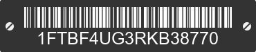 2024 FORD Transit 1FTBF4UG3RKB38770 VIN decoded