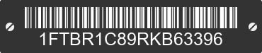 2024 FORD Transit 1FTBR1C89RKB63396 VIN decoded