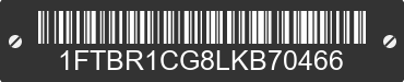 2020 FORD Transit 1FTBR1CG8LKB70466 VIN decoded