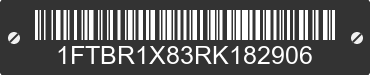 2024 FORD Transit 1FTBR1X83RK182906 VIN decoded