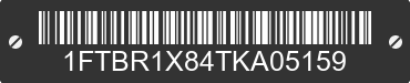 2026 FORD Transit 1FTBR1X84TKA05159 VIN decoded