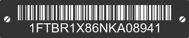 2022 FORD Transit 1FTBR1X86NKA08941 VIN decoded