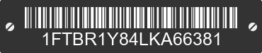 2020 FORD Transit 1FTBR1Y84LKA66381 VIN decoded