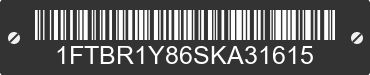2025 FORD Transit 1FTBR1Y86SKA31615 VIN decoded