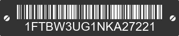 2022 FORD Transit 1FTBW3UG1NKA27221 VIN decoded