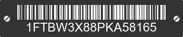 2023 FORD Transit 1FTBW3X88PKA58165 VIN decoded