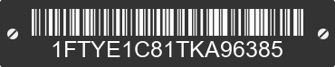 2026 FORD Transit 1FTYE1C81TKA96385 VIN decoded