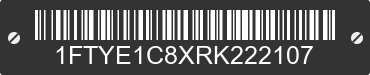 2024 FORD Transit 1FTYE1C8XRK222107 VIN decoded