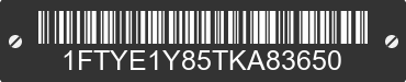 2026 FORD Transit 1FTYE1Y85TKA83650 VIN decoded