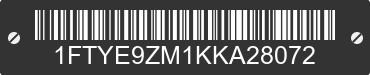 2019 FORD Transit 1FTYE9ZM1KKA28072 VIN decoded