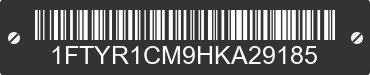 2017 FORD Transit 1FTYR1CM9HKA29185 VIN decoded