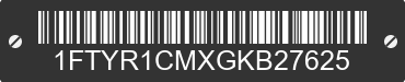 2016 FORD Transit 1FTYR1CMXGKB27625 VIN decoded